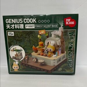 Genius Labubu Cook Forest Secret Base Building Set